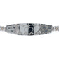 Pulsera Ajustable Zirconias Placa Corazón Amor Plata 925