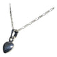 Collar Corazón Liso Mediano Amor Amistad Regalo Plata 925