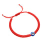 Pulsera Ajustable Hilo Rojo De Protección Con Ojo Turco Rojo