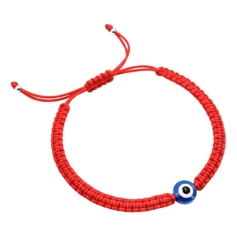 Pulsera Ajustable Hilo Rojo De Protección Con Ojo Turco Rojo
