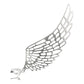 Aretes Grande Gancho Colgantes Alas Angel Plata Ley 925