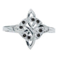 Anillo Nudo De Bruja Celta Diamantado Zirconias Plata S925