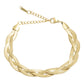 Pulsera Ajustable Trenzada Regalo Mujer Acero Inoxidable