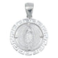 Dije Virgen Guadalupe Grecas Diamantada Zirconias Plata 925