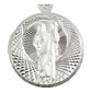 Medalla Diamantada San Judas Tadeo Plata Ley 925 1.7 Cm