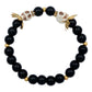 Pulsera Craneo Santa Muerte Flor Artesanal Hombre Mujer