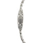 Pulsera Ajustable Placa Virgen Guadalupe Zirconias Plata 925