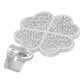 Dije Trebol Cuatro Hojas Corazón Amor Regalo Mujer Plata 925