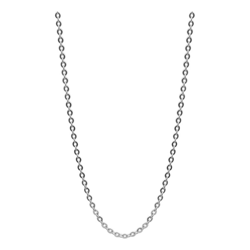 Cadena Básica Ancla Delgada Mujer Plata Ley 925 45cm X 1.5mm