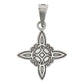 Dije Nudo De Bruja Amuleto Celta Laser Pavonado Plata 925