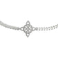 Pulsera Nudo De Bruja Diamantado Zirconias Plata S925 Plateado 6 Cm 20 Cm