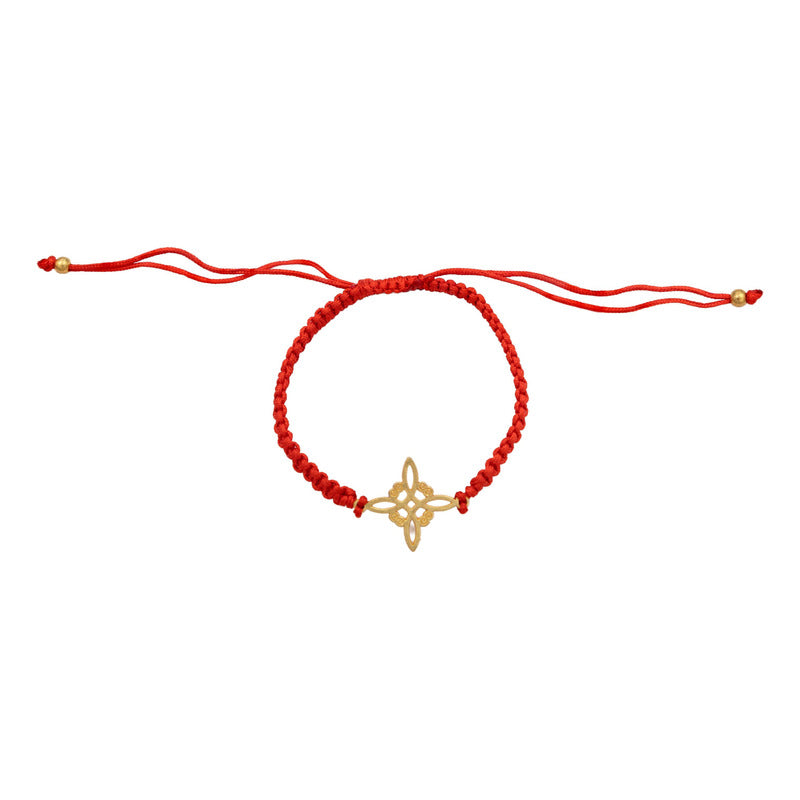 Pack 3 Piezas Pulseras Nudo De Bruja Artesanal Tejido Hilo