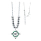Collar Mini Nudo De Bruja Zirconia Bolita Diamtada Plata 925