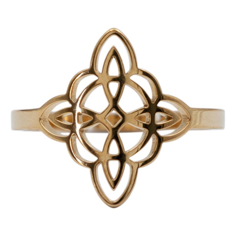 Anillo Ajustable Nudo Bruja Mujer Regalo En Acero Inoxidable