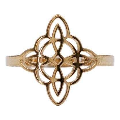 Anillo Ajustable Nudo Bruja Mujer Regalo En Acero Inoxidable