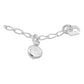 Pulsera Nudo De Bruja Bola Facetada Cristal Mujer Plata 925 Blanco 18 Cm
