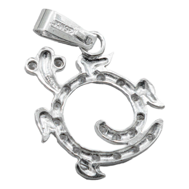 Dije Mediano Tortuga Zirconias Mar Regalo Plata Ley 925