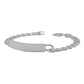 Pulsera Esclava Cubana Barbada Gruesa Hombre Plata 925 8 Mm