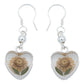Aretes Girasol Encapsulado Amor Regalo Shrek Plata 925