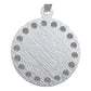 Dije Medalla Diamantada San Judas Zirconias Plata 925 1.6 Cm