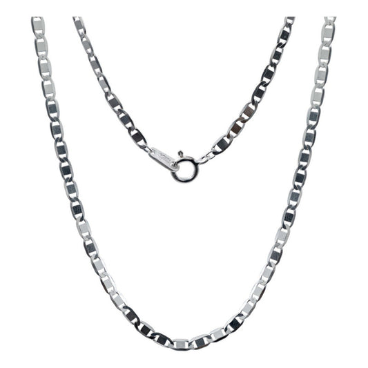 Cadena Marinera Lisa Mujer Regalo Plata 925 50 Cm X 2.5 Mm