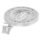 Dije Medalla Virgencita Guadalupe Zirconias Plata 925 1.6 Cm Blanco