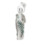 Enorme Dije De San Judas 9.5cm Con Zirconia De Plata Ley 925