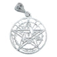 Dije Tetragramaton Pentagrama Regalo Mujer Hombre Plata 925 Plateado Alto/ancho 3.6 Cm X 2.4 Cm