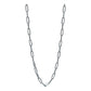 Cadena Eslabón Grande Diamantado Hombre Plata Itlay925 60 Cm