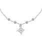 Pulsera Nudo De Bruja Ajustable Bolitas Figaro 3x1 Plata 925