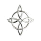 Anillo Nudo De Bruja Celta Redondo En Plata Solida Ley S925