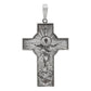Dije Cruz Grande Cristo Espiritu Santo Plata Antigua 925 Plateado