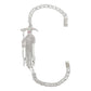 Pulsera Santa Muerte Esclava Zirconias Plata Solida Ley S925
