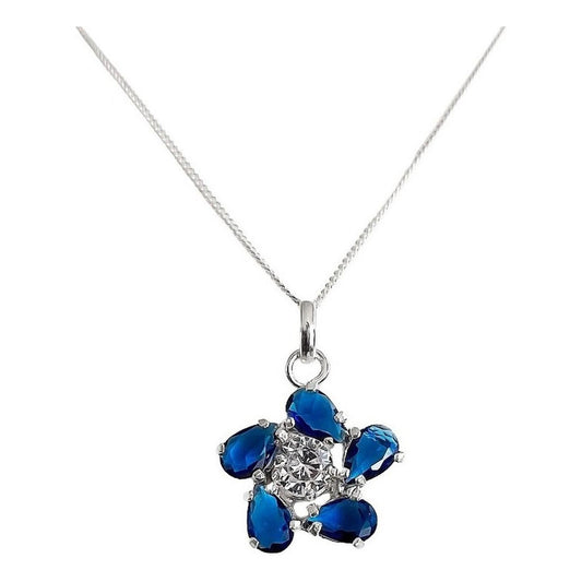 Collar Dije Flor Promesa Regalo Amor Mujer Plata Ley 925