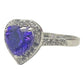Anillo Solitario Corazón Compromiso Promesa Plata 925