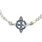 Pulsera Ajustable Nudo De Bruja Varios Colores En Plata 925