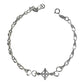Pulsera Ajustable Nudo De Bruja Triqueta Ojo Turco Plata 925