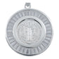 Dije Grande Doble Vista San Benito Bisel Baguette Plata 925