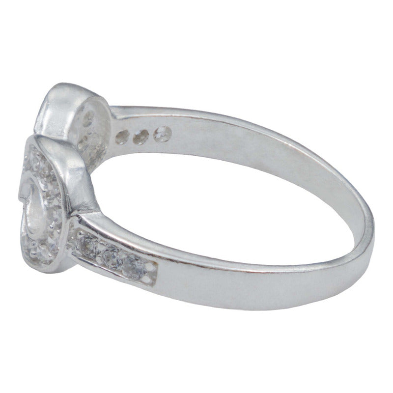 Anillo Infinito Zirconias Amor Regalo Mujer Plata 925