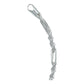 Pulsera Torsal Figaro Hombre Plata Italiana Ley S925 4 Mm