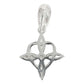 Dije Nudo De Bruja Amuleto Celta Laser Pavonado Plata 925