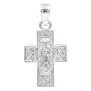 Dije Cruz Virgen Guadalupe Zirconias Mujer Plata 925 2.4 Cm Plateado