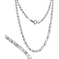 Cadena Plata Ley 925 Marinero Estrella Diamantada 40cm X 2mm Plateado