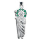 Dije Mini San Judas Tadeo Zirconias Con Cadena Plata 925