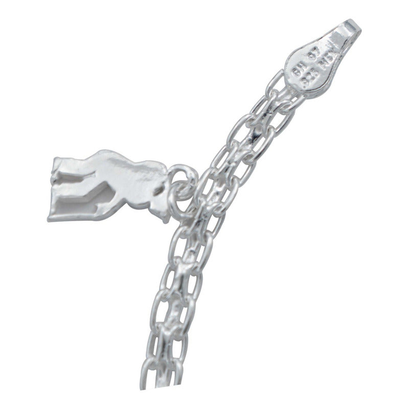Pulsera Bismark Suerte Figuras Regalo Hombre Mujer Plata 925