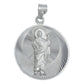 Dije Med Doble San Judas Virgen Guadalupe Plata 925 2.9 Cm