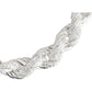 Pulsera Torzal Zirconias Hiphop Hombre Plata 925 1.2 Cm