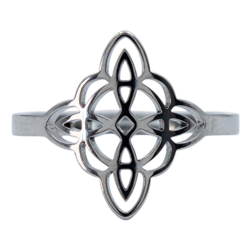 Anillo Ajustable Nudo Bruja Mujer Regalo En Acero Inoxidable
