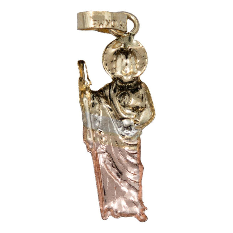 Dije Chico San Judas Florentino Mujer Regalo +cadena Oro10k