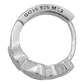 Arracadas Huggies Medianas Zirconias Corazón Mujer Plata 925